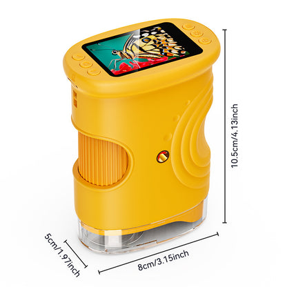 1080P Digital Microscope for Kids, 50X–1000X STEM Discovery Toy