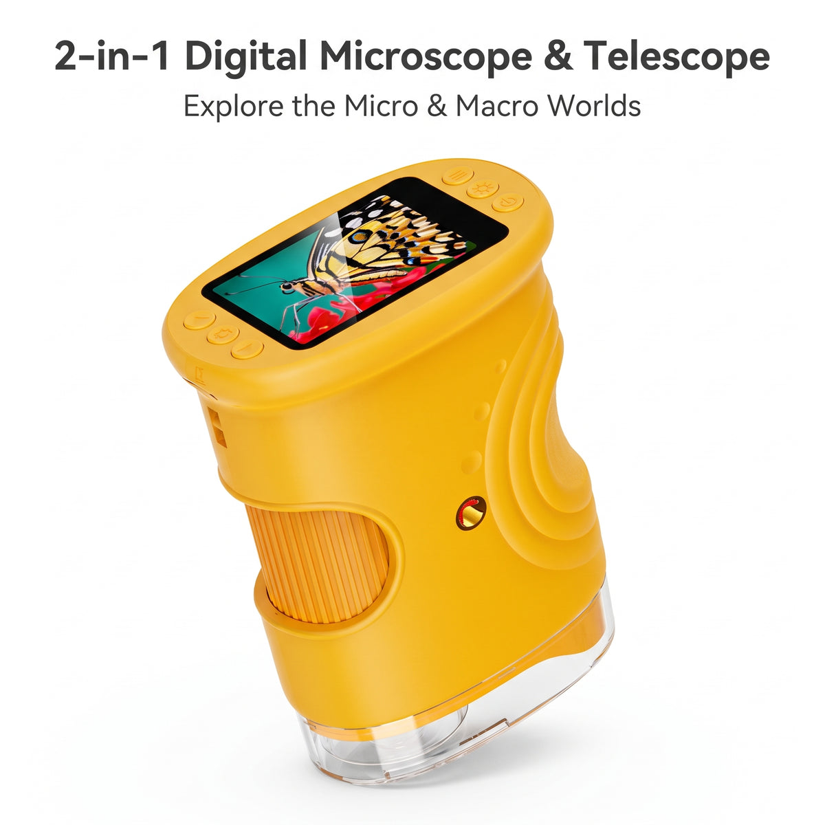 1080P Digital Microscope for Kids, 50X–1000X STEM Discovery Toy