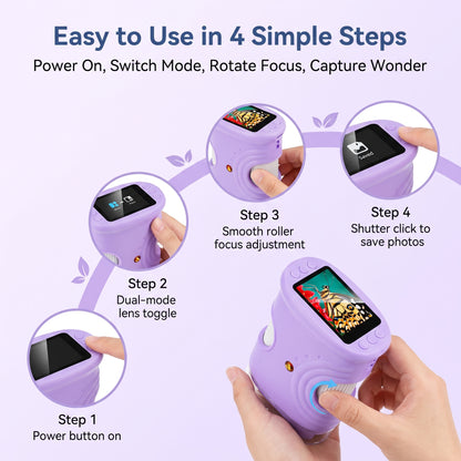 1080P Digital Microscope for Kids, 50X–1000X STEM Discovery Toy